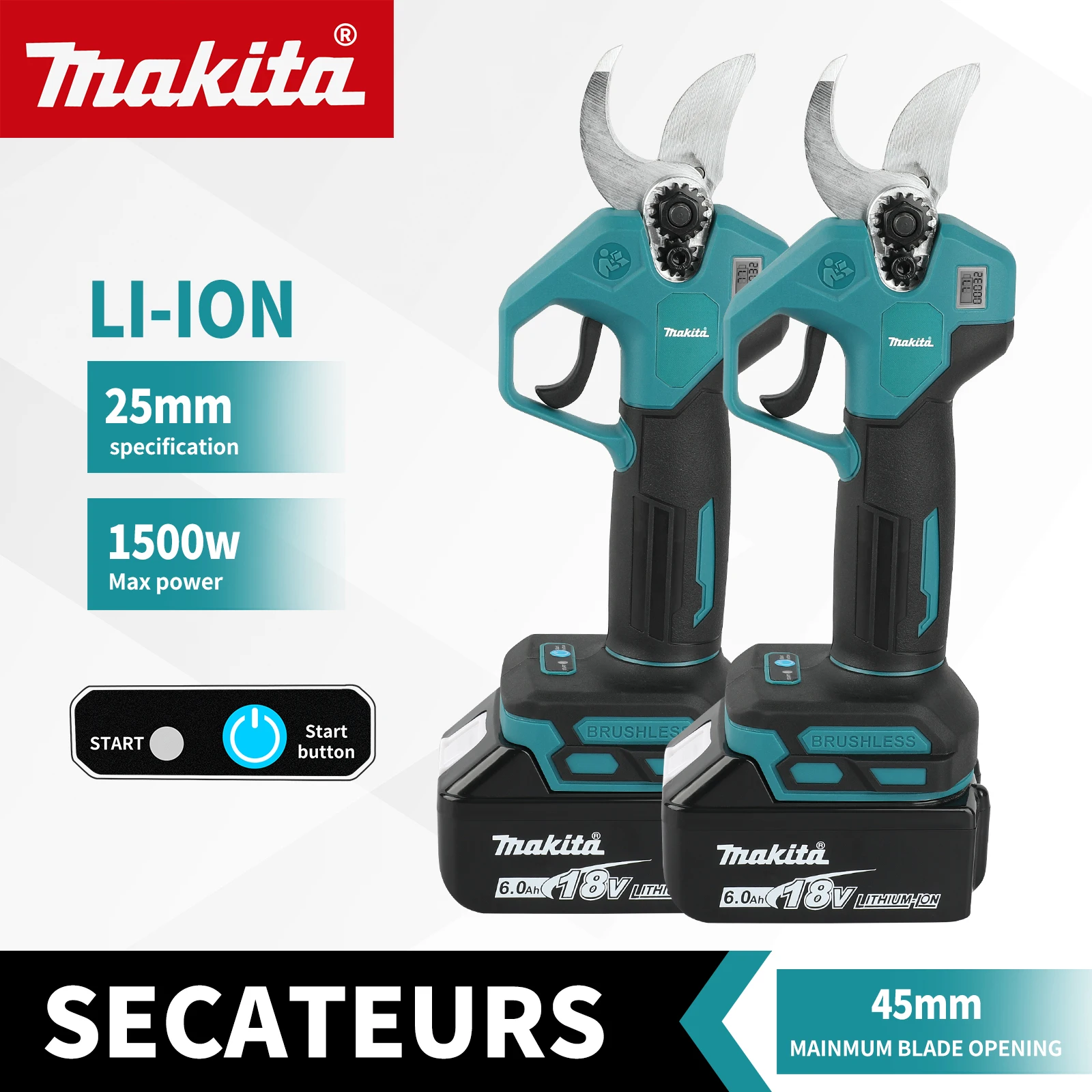 Pruning Shears - MPP569 Fırçasız Elektrikli Budama Makası, Kablosuz