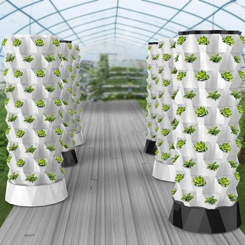 Vertical Planter - Dikey Hidroponik Yetiştirme Kulesi, Ananas Şeklinde