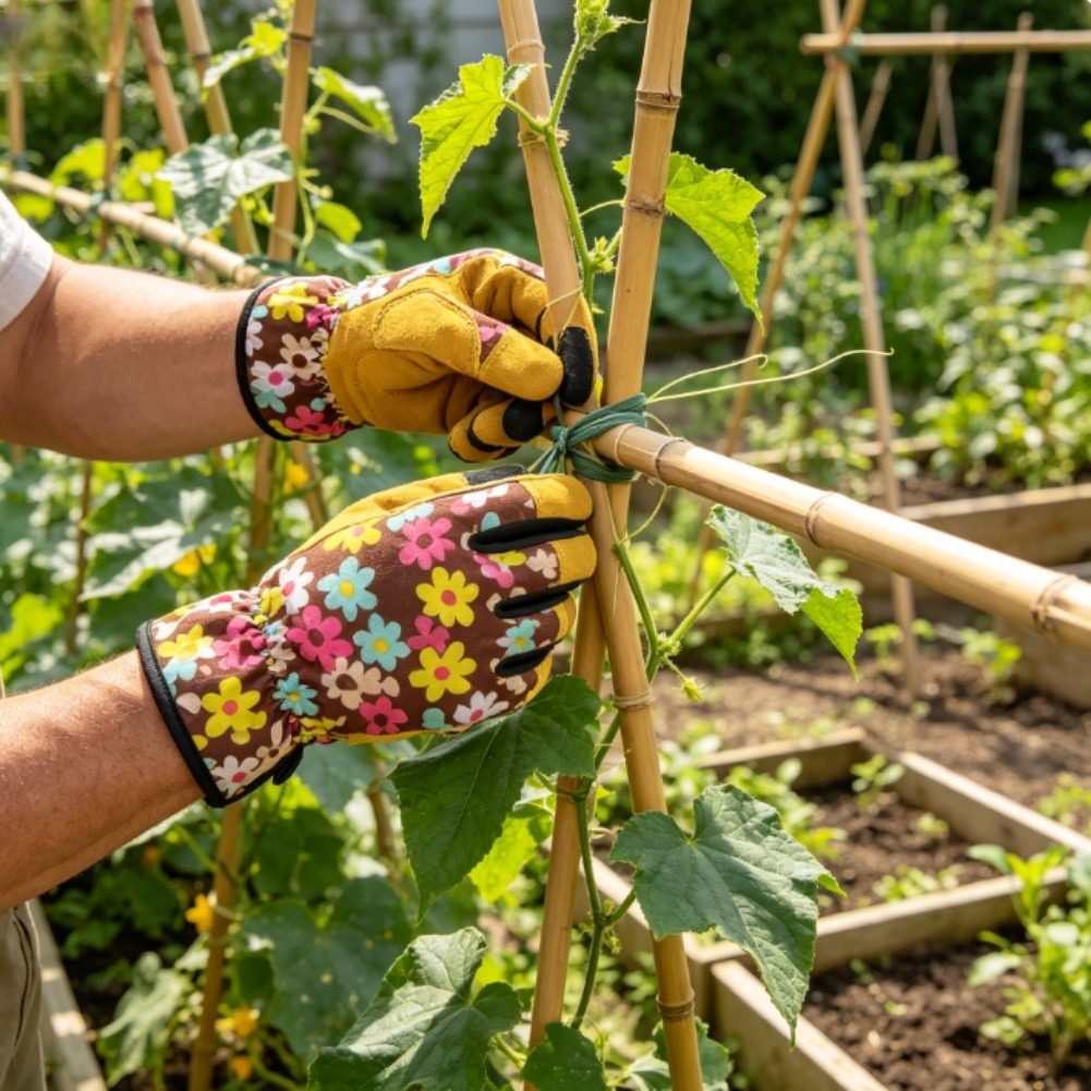 Garden Gloves - Güvenli Budama İçin Parmaksız Bahçe Eldivenleri,