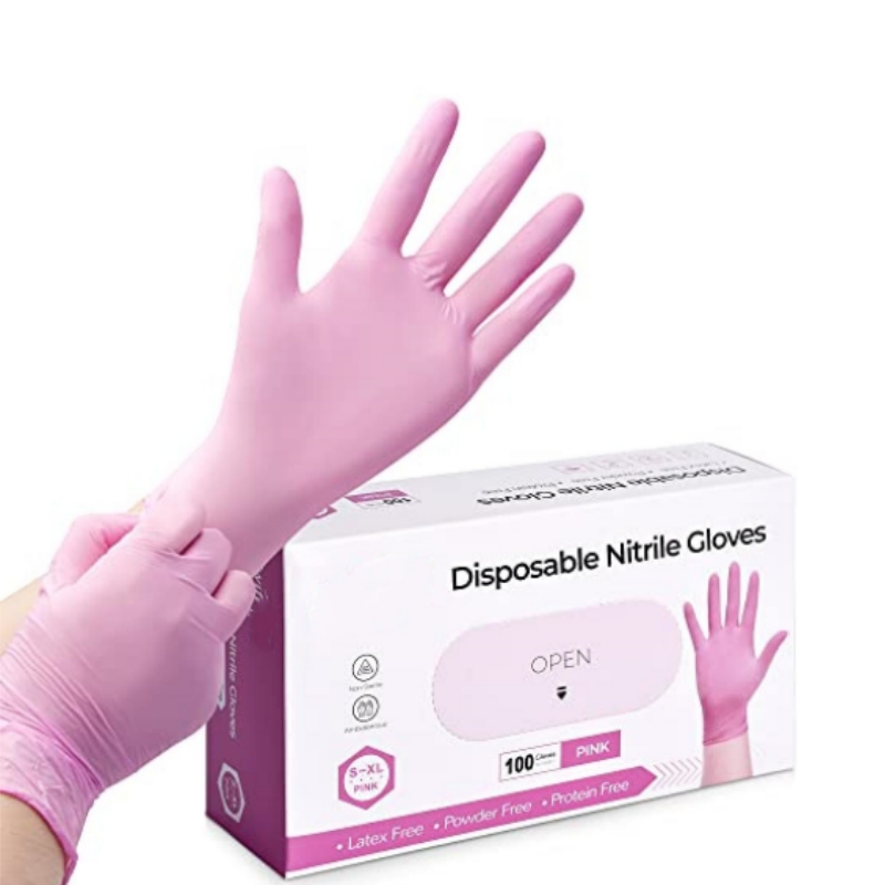 Pembe nitril tek kullanımlık e - Garden Gloves incelemesi ve fiyatı
