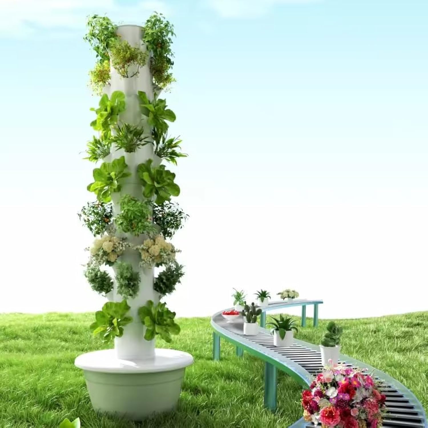 Dikey Hidroponik Yetiştirme Ku - Indoor Herb Garden incelemesi ve fiyatı